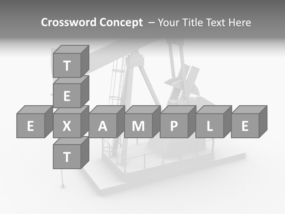 Pumpjack Natural Pump PowerPoint Template