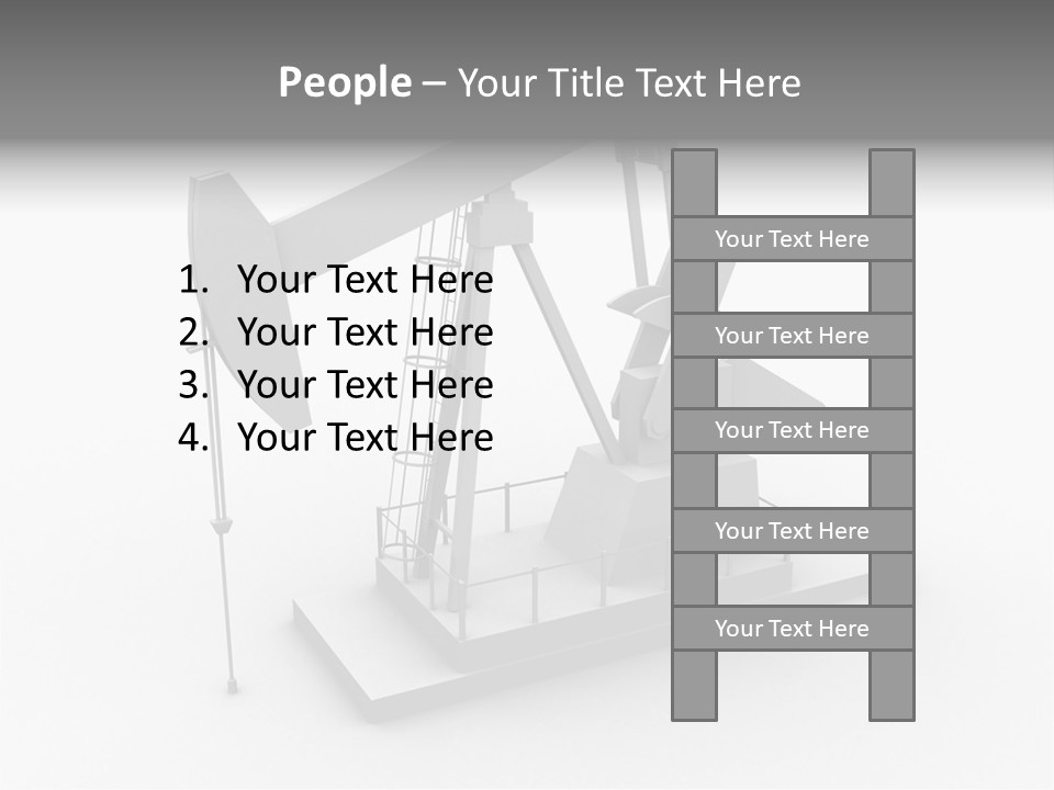 Pumpjack Natural Pump PowerPoint Template