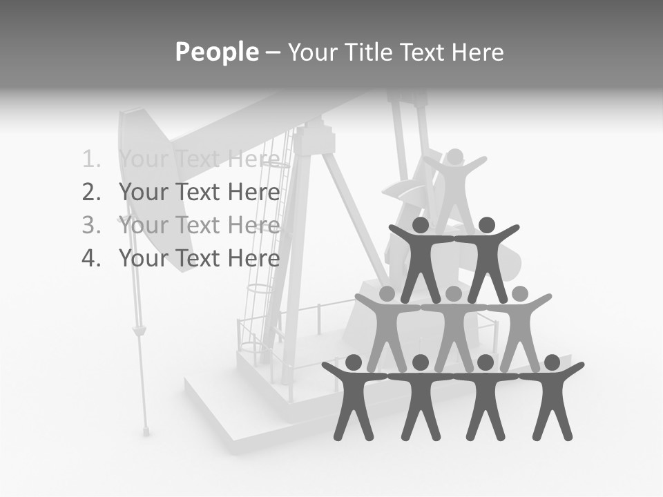 Pumpjack Natural Pump PowerPoint Template