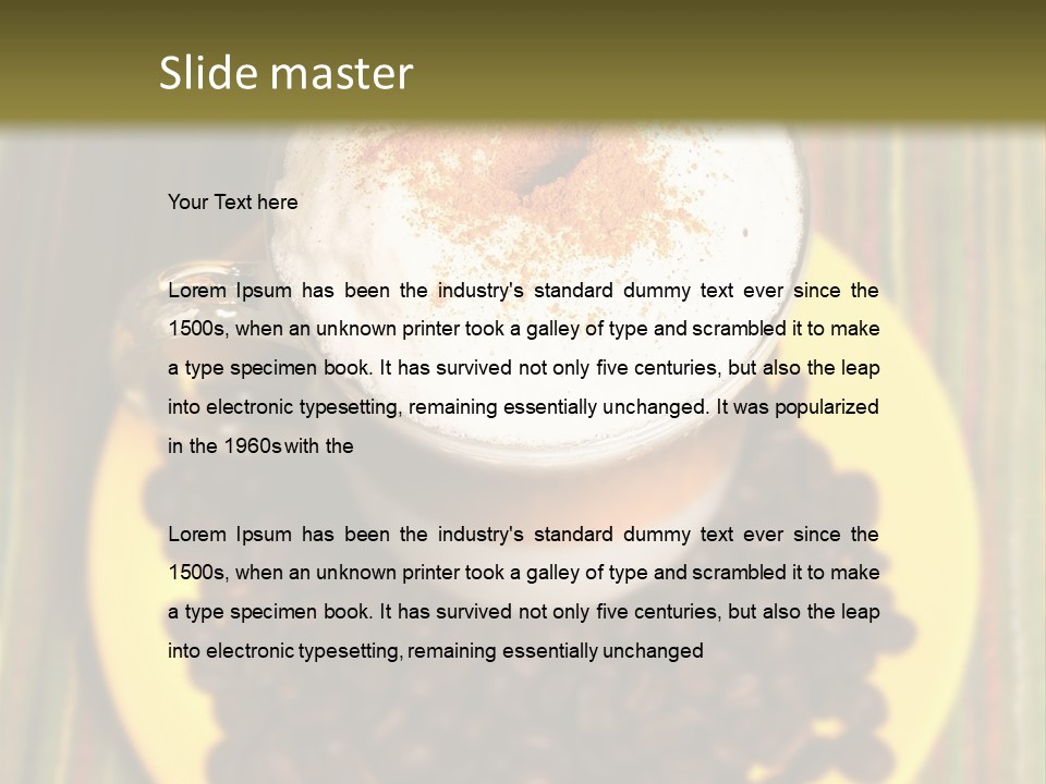 Capucino Breakfast Health PowerPoint Template