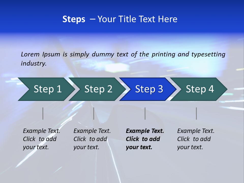 A Car Driving Down A City Street At Night PowerPoint Template