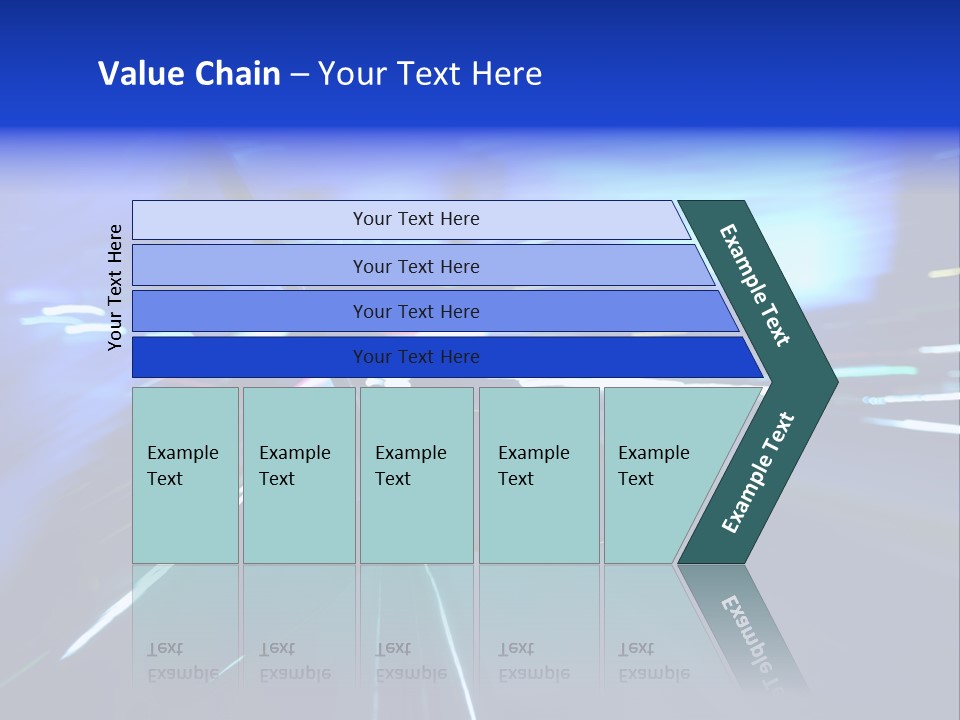 A Car Driving Down A City Street At Night PowerPoint Template