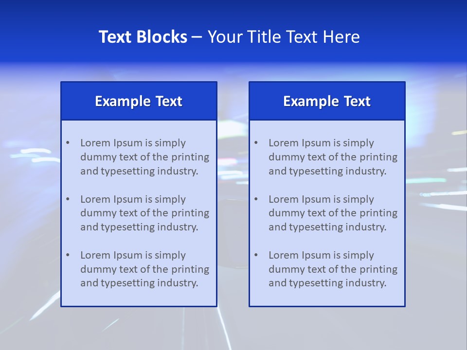 A Car Driving Down A City Street At Night PowerPoint Template
