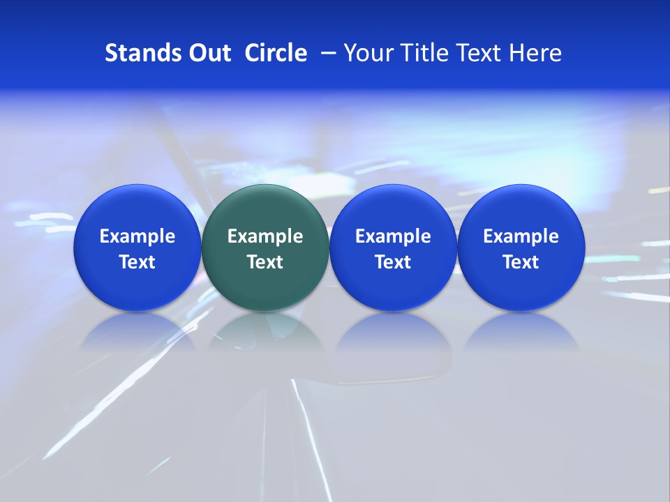 A Car Driving Down A City Street At Night PowerPoint Template