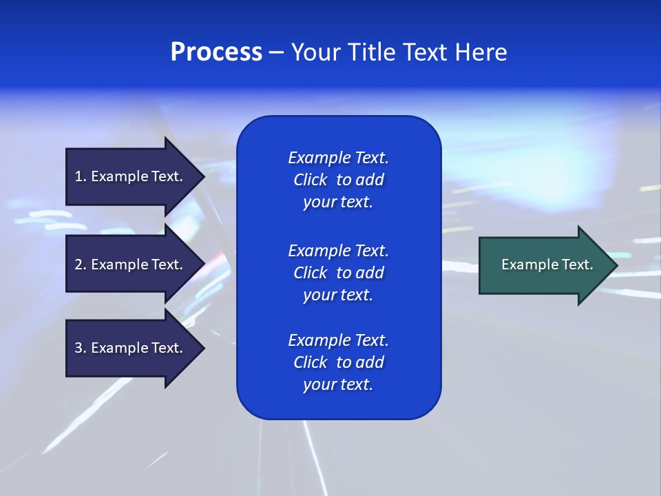 A Car Driving Down A City Street At Night PowerPoint Template