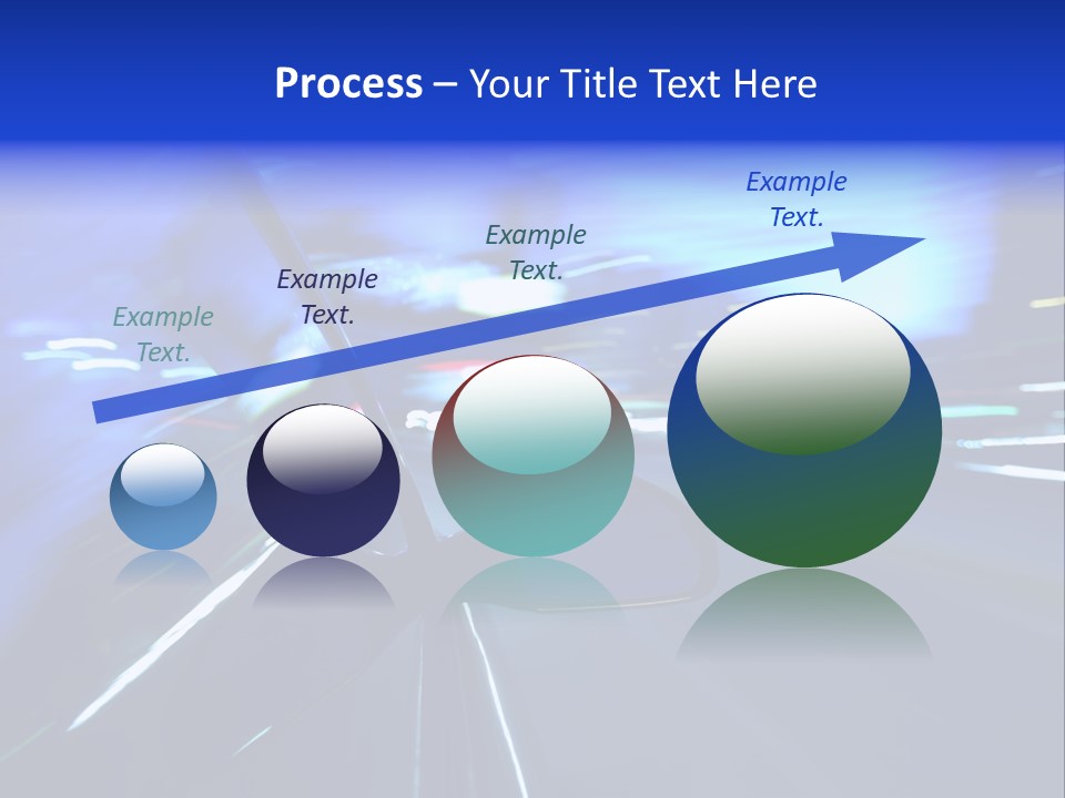 A Car Driving Down A City Street At Night PowerPoint Template