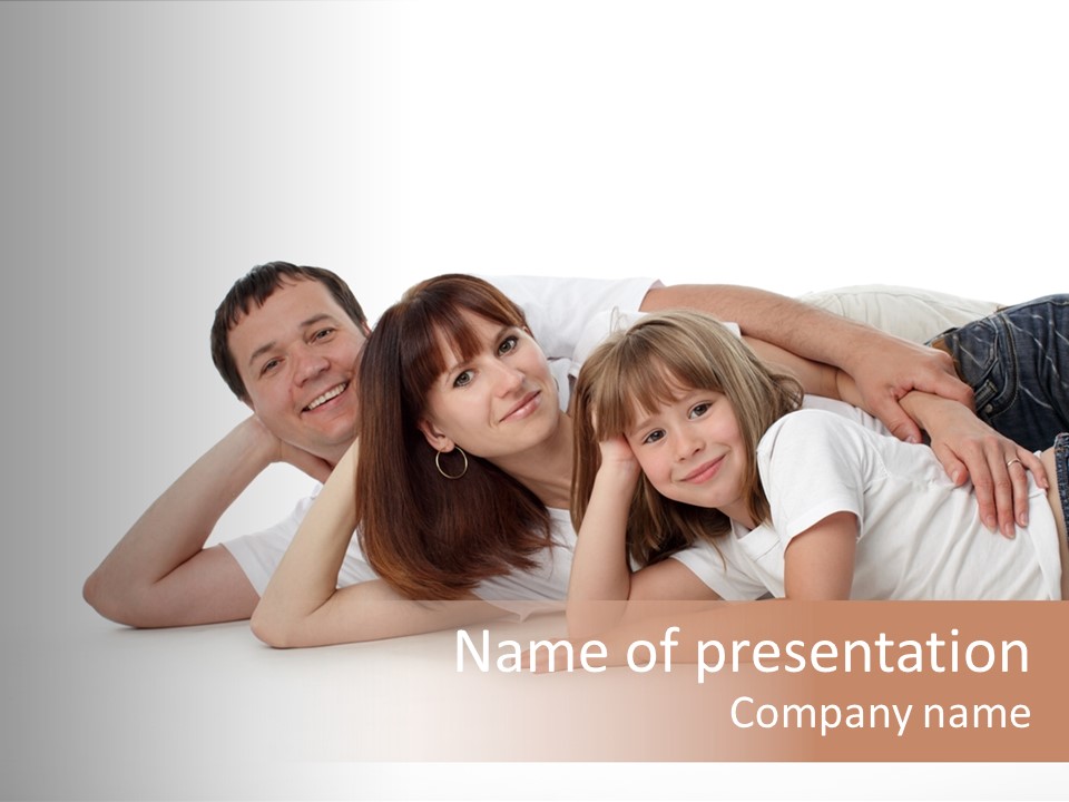 Men Looking Girl PowerPoint Template