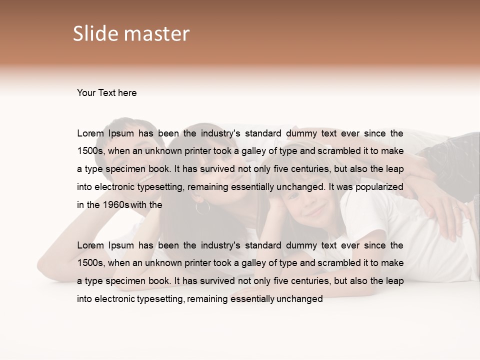 Men Looking Girl PowerPoint Template