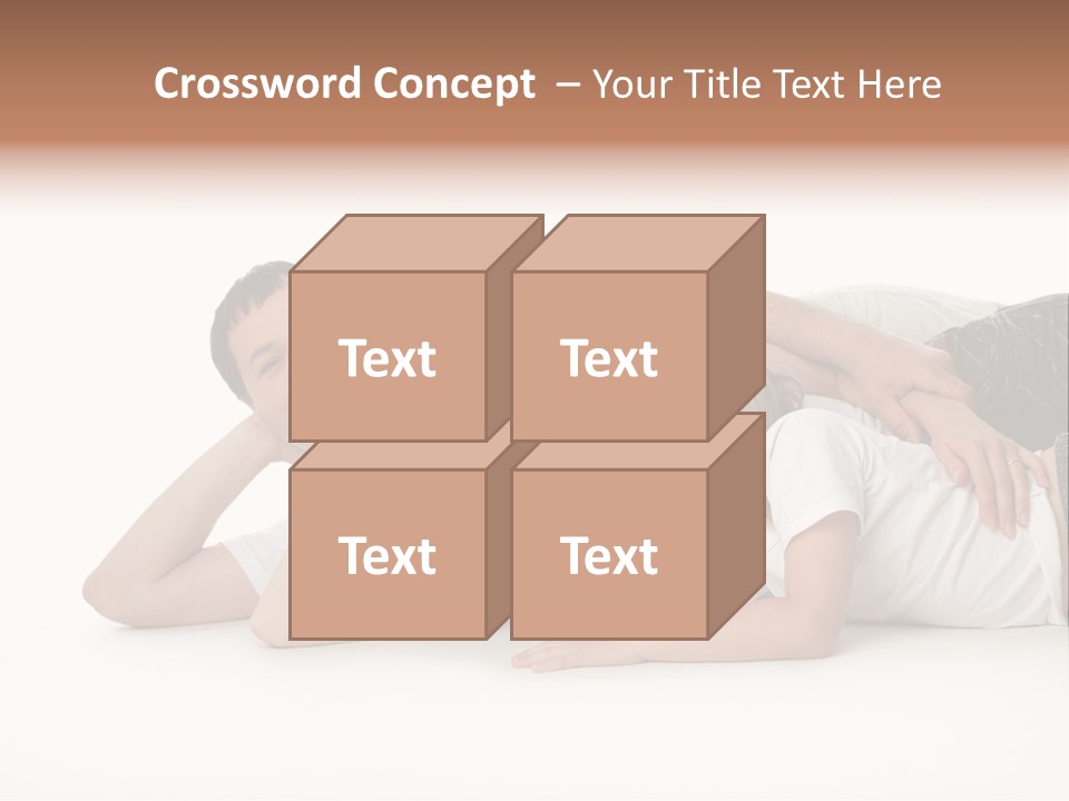 Men Looking Girl PowerPoint Template