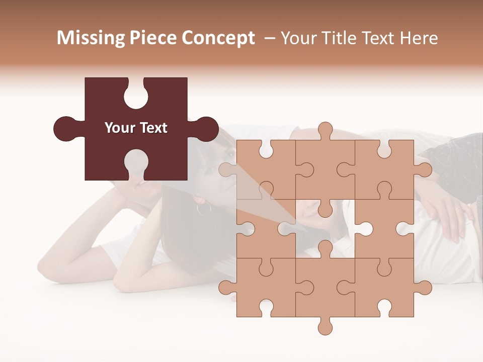 Men Looking Girl PowerPoint Template