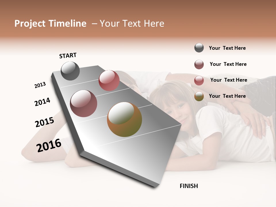 Men Looking Girl PowerPoint Template