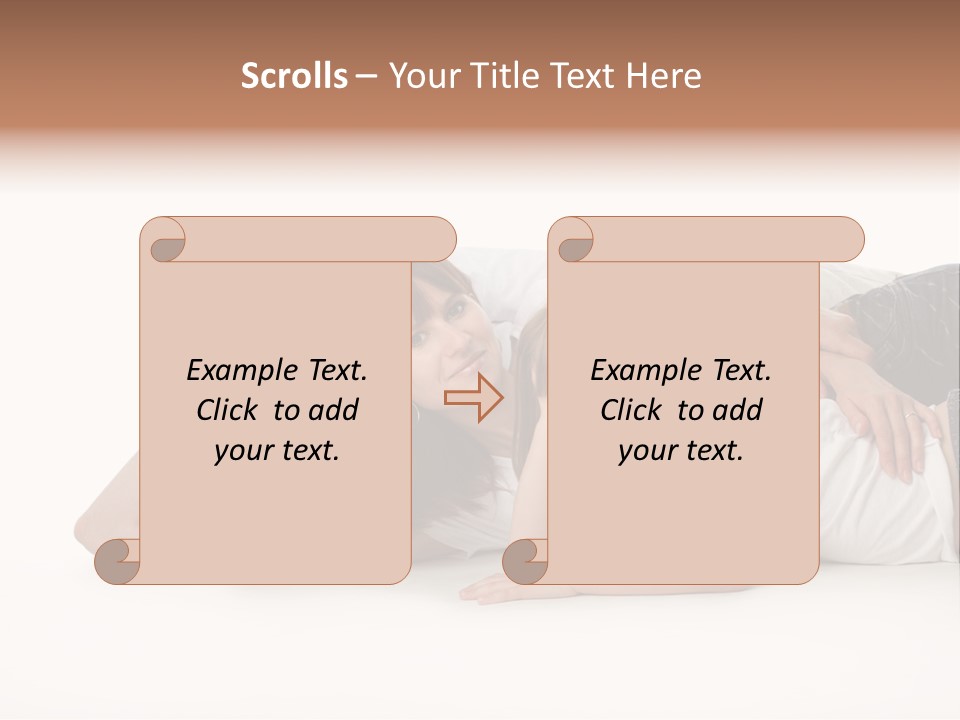 Men Looking Girl PowerPoint Template