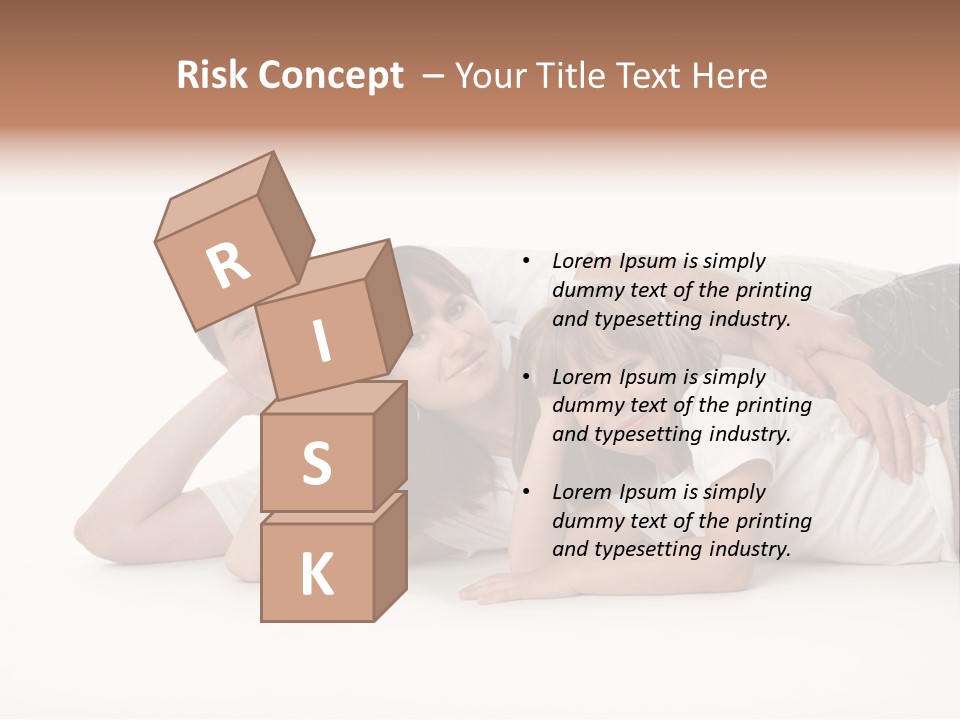 Men Looking Girl PowerPoint Template