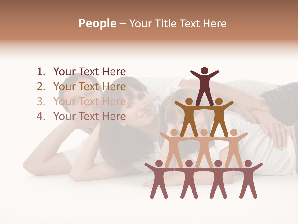 Men Looking Girl PowerPoint Template