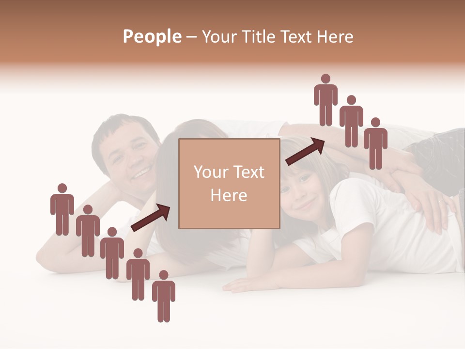 Men Looking Girl PowerPoint Template