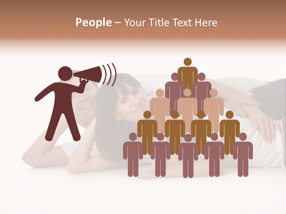 Men Looking Girl PowerPoint Template