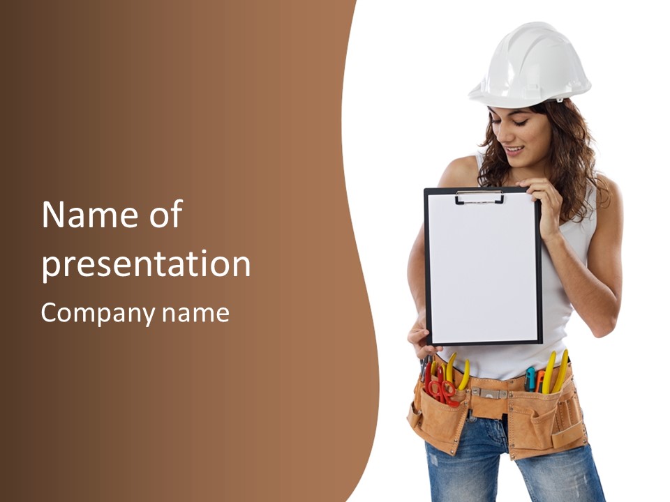 Contractor People Industry PowerPoint Template