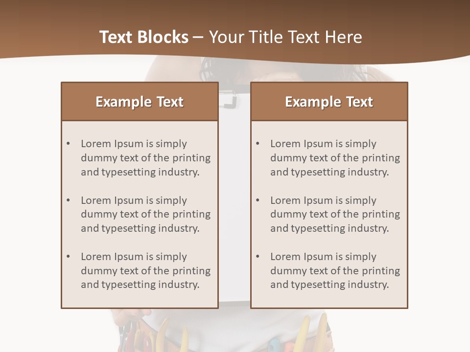 Contractor People Industry PowerPoint Template