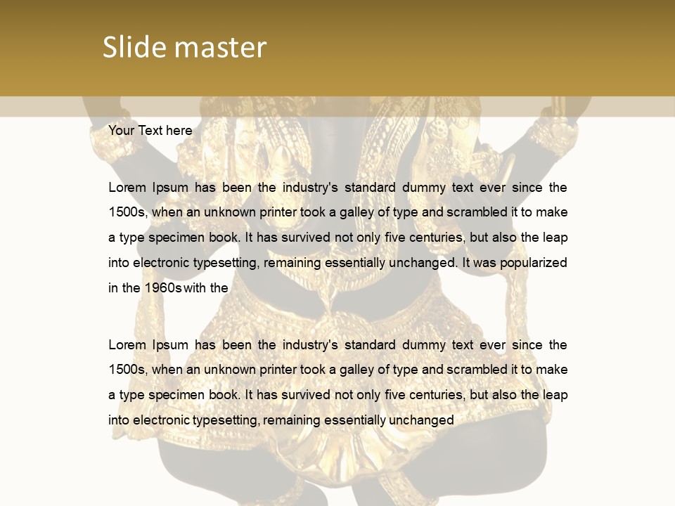 Asia Buddha Statue PowerPoint Template