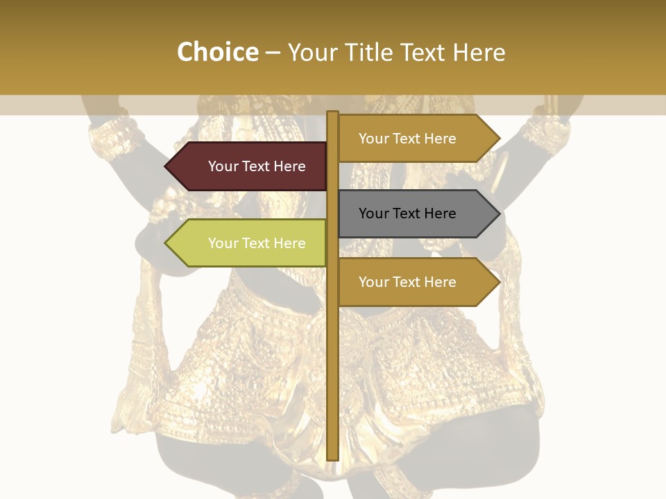 Asia Buddha Statue PowerPoint Template