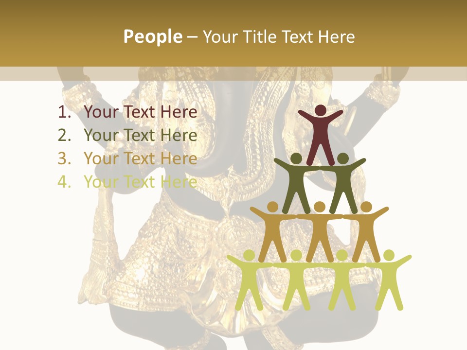 Asia Buddha Statue PowerPoint Template