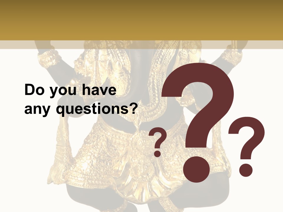 Asia Buddha Statue PowerPoint Template