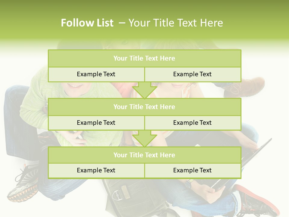 A Group Of People Sitting Next To Each Other With A Laptop PowerPoint Template