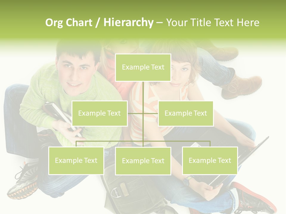 A Group Of People Sitting Next To Each Other With A Laptop PowerPoint Template