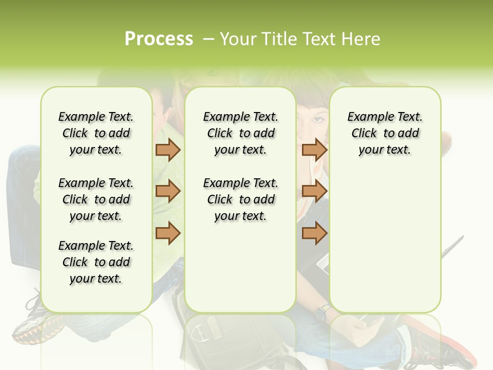A Group Of People Sitting Next To Each Other With A Laptop PowerPoint Template