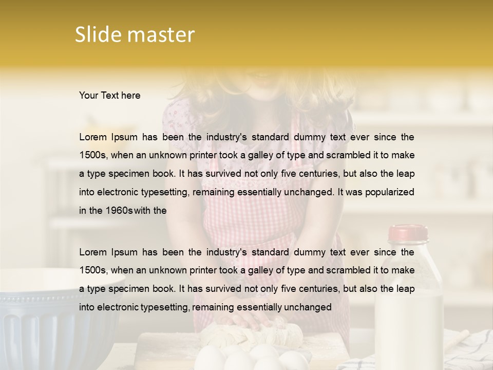 Culinary Clothing Tshirt PowerPoint Template