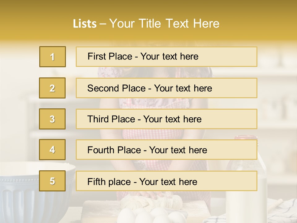 Culinary Clothing Tshirt PowerPoint Template