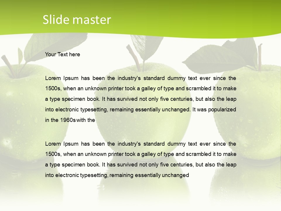 Three Eat Food PowerPoint Template