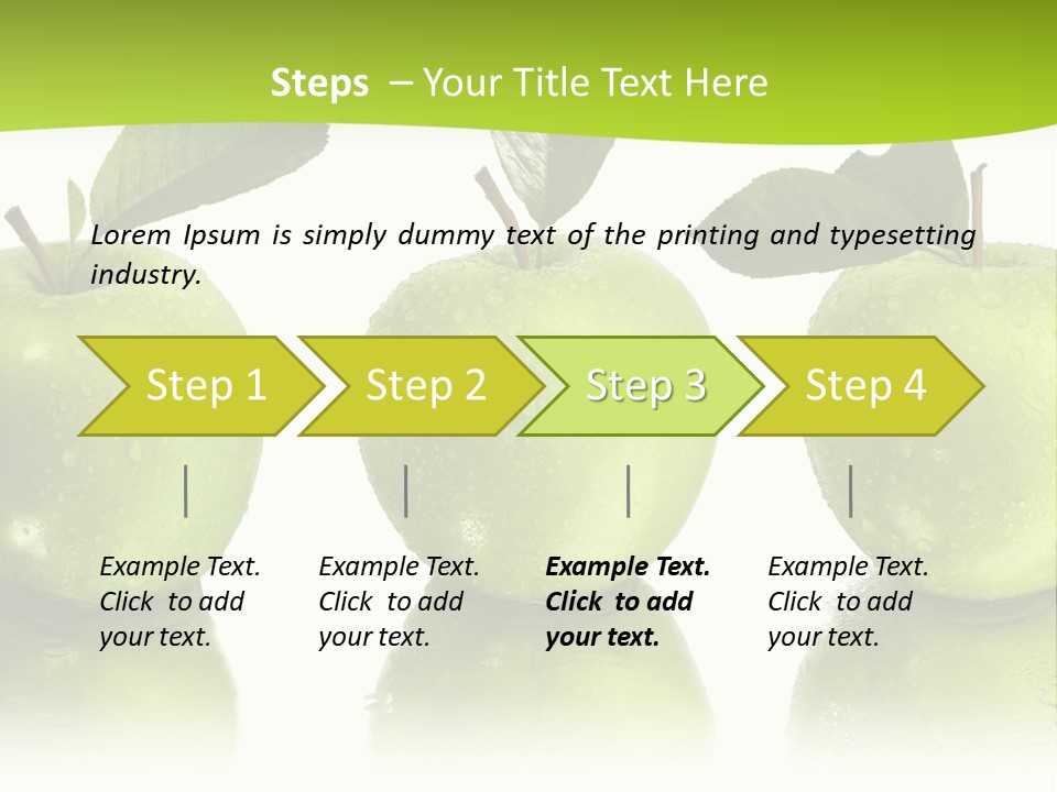 Three Eat Food PowerPoint Template