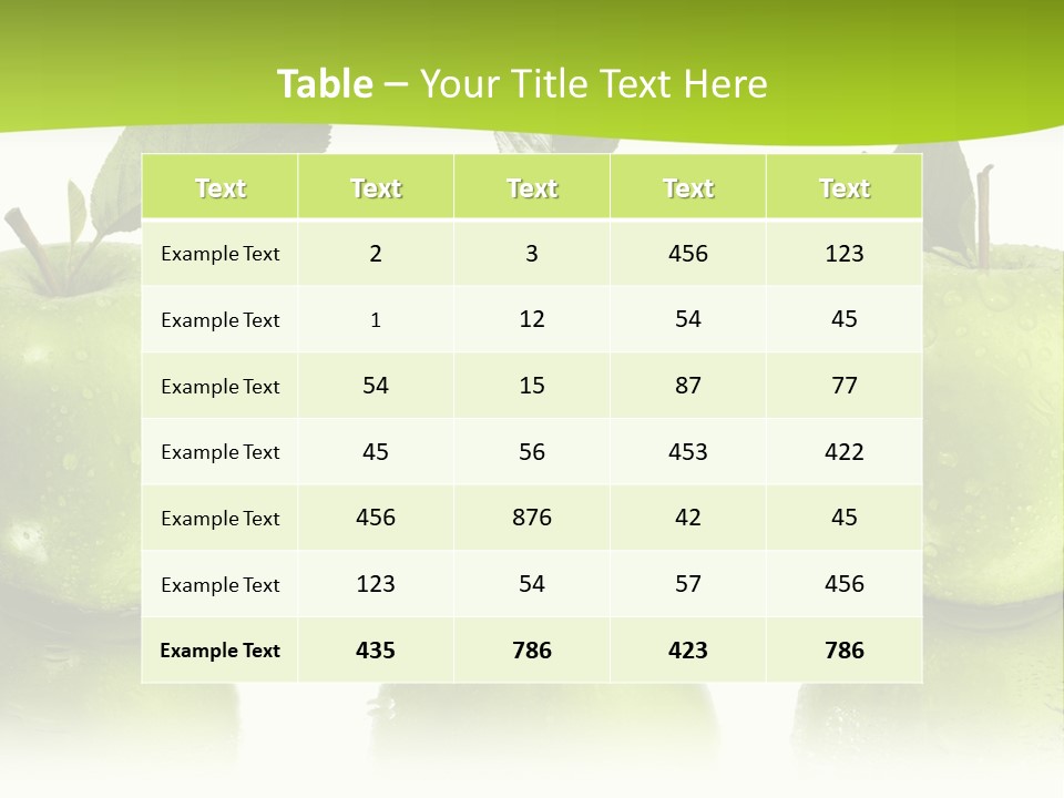 Three Eat Food PowerPoint Template