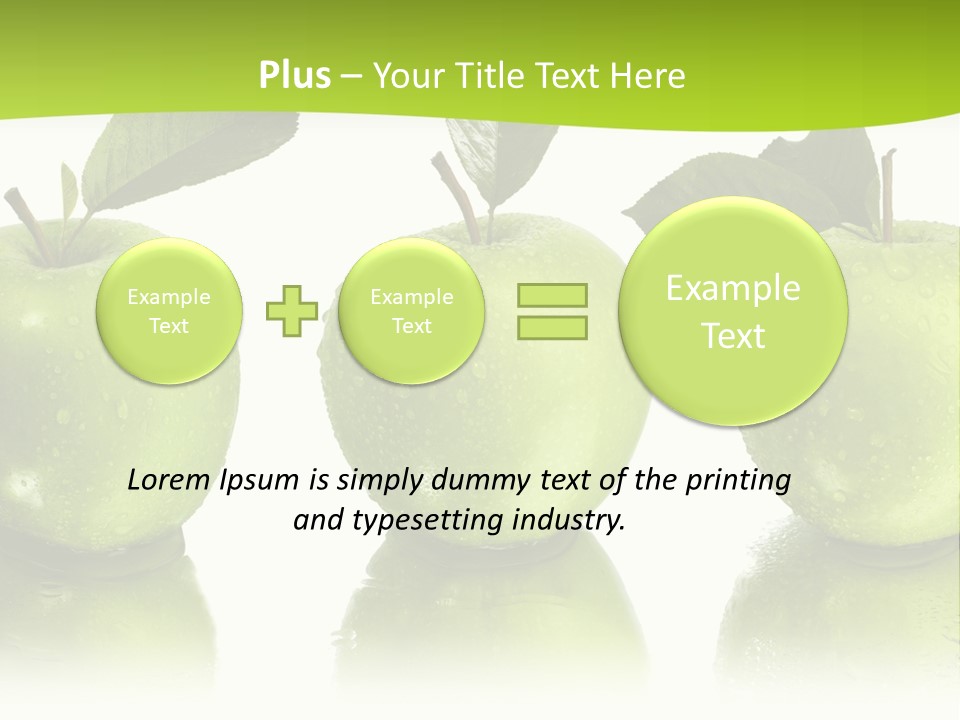 Three Eat Food PowerPoint Template