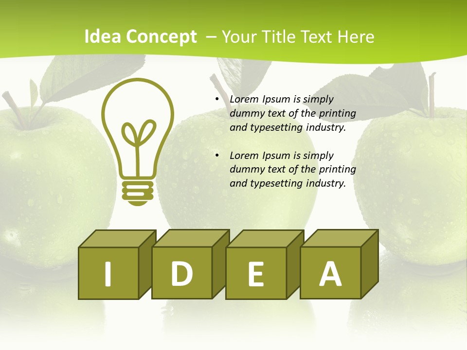 Three Eat Food PowerPoint Template