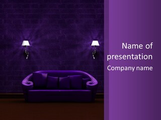 Home Brick Decorate PowerPoint Template