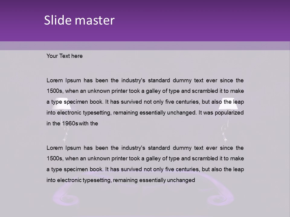 Home Brick Decorate PowerPoint Template