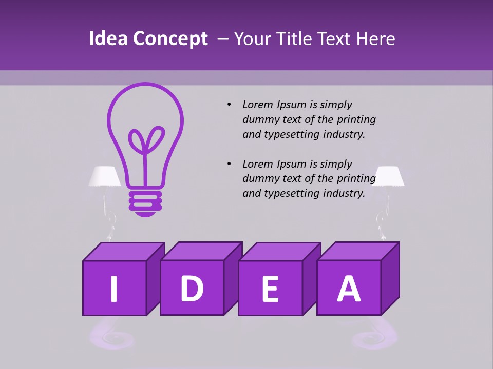Home Brick Decorate PowerPoint Template