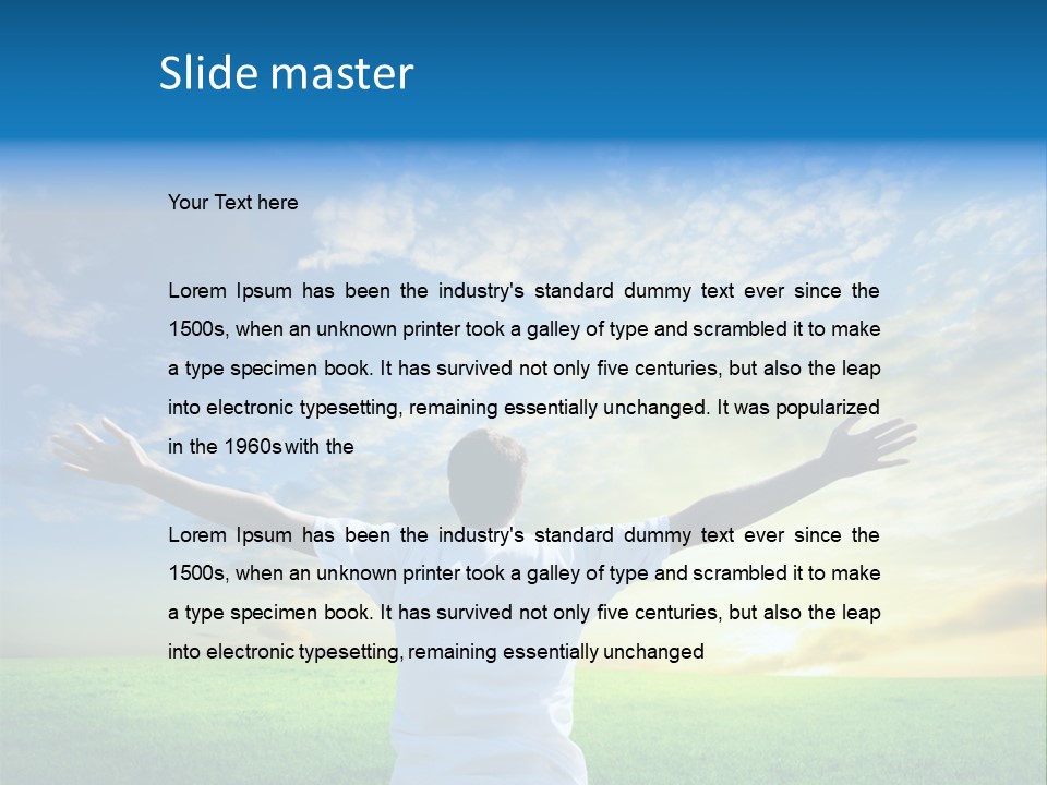 Anniversary Gold Concept PowerPoint Template