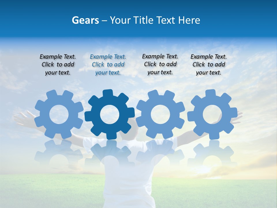 Anniversary Gold Concept PowerPoint Template