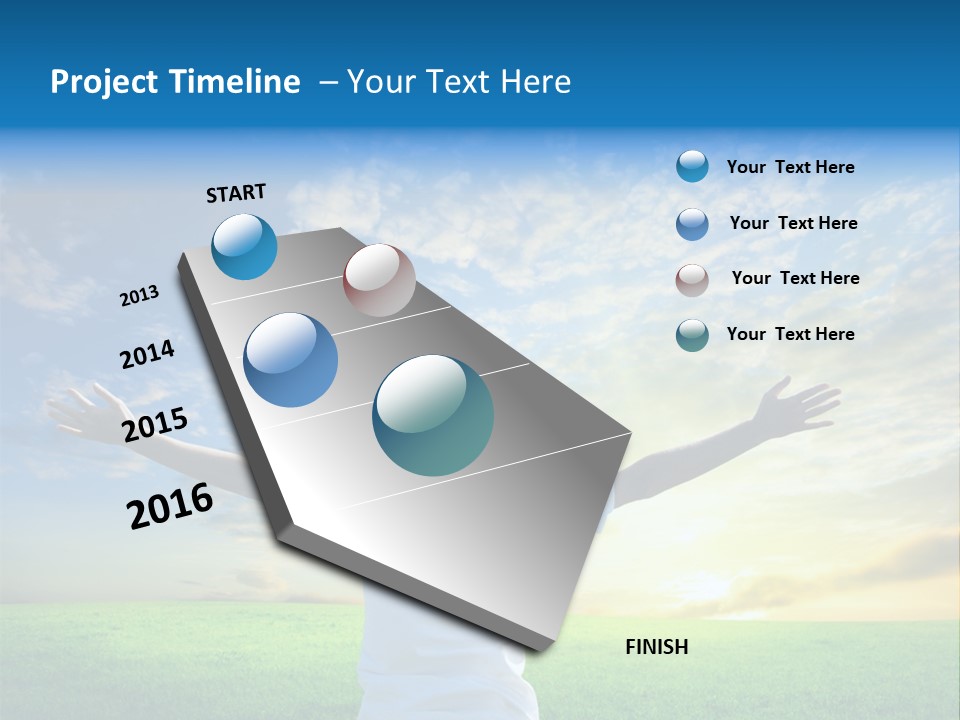 Anniversary Gold Concept PowerPoint Template