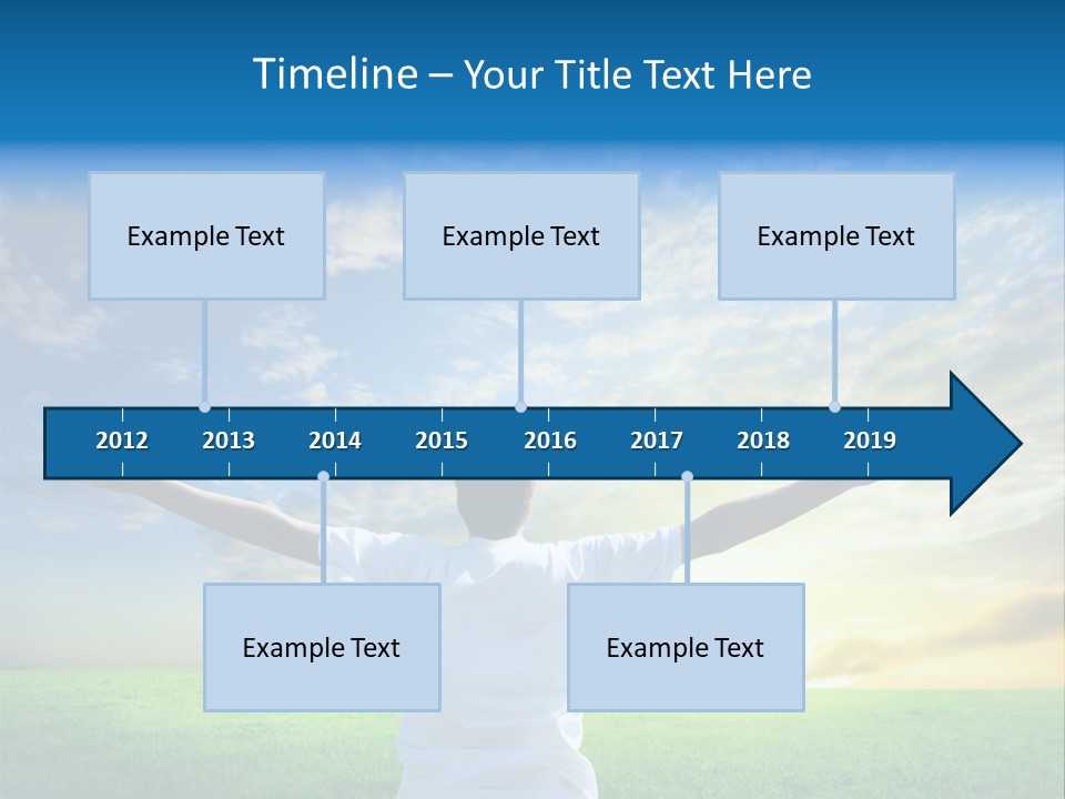 Anniversary Gold Concept PowerPoint Template
