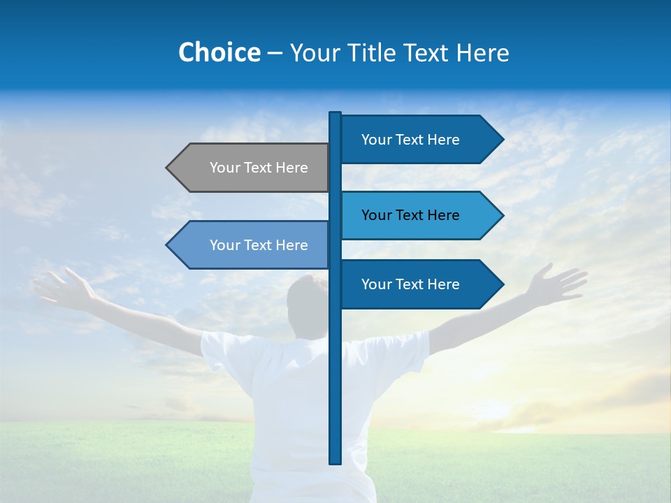 Anniversary Gold Concept PowerPoint Template