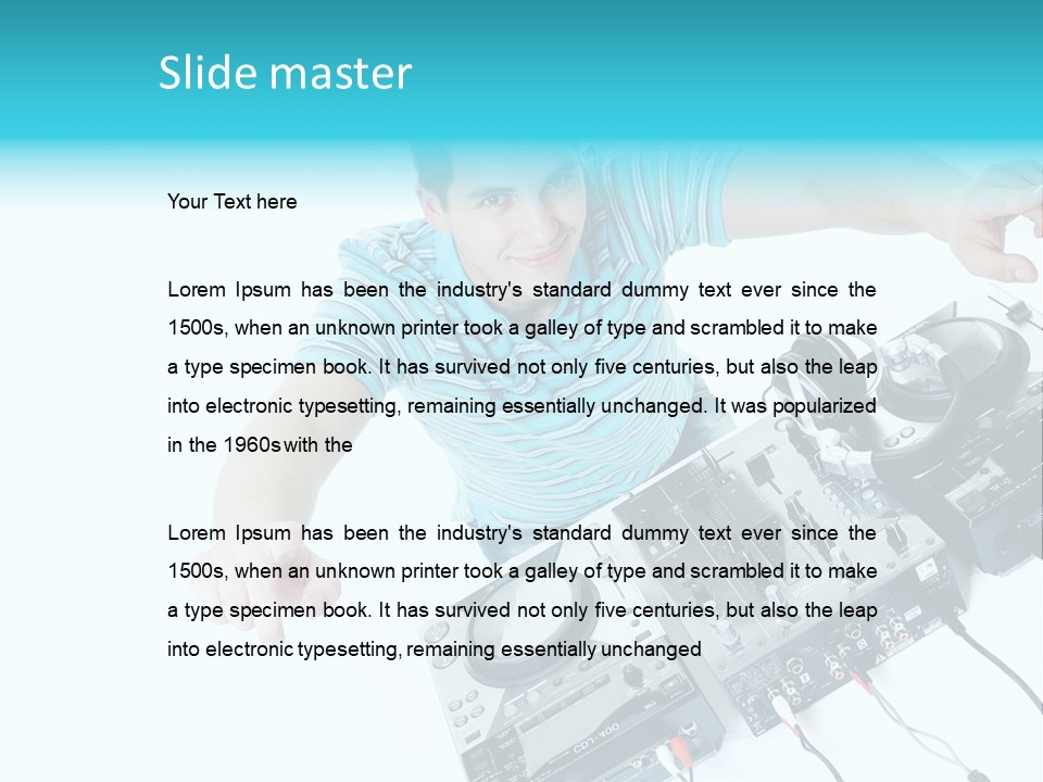 Disc Copy Star PowerPoint Template