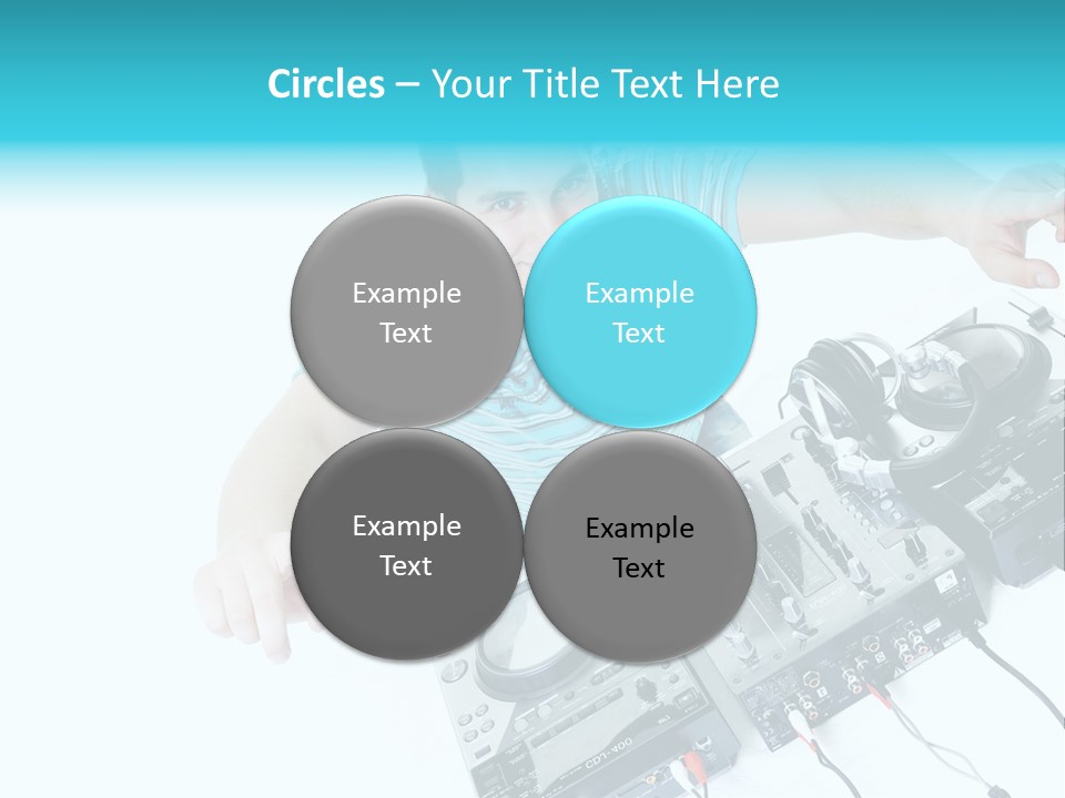 Disc Copy Star PowerPoint Template