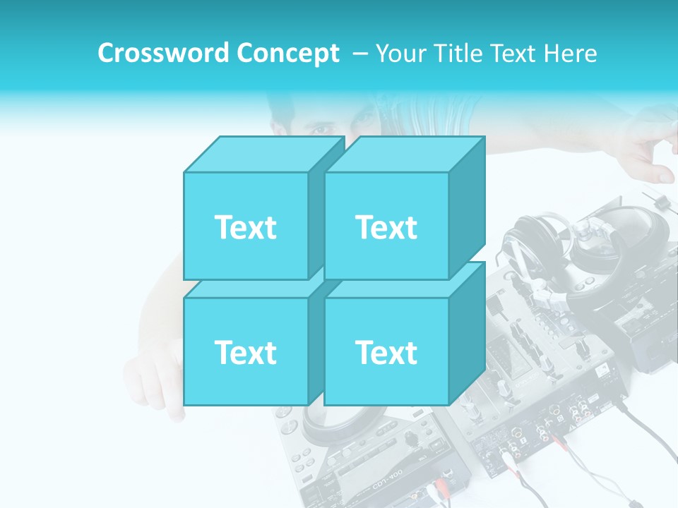 Disc Copy Star PowerPoint Template