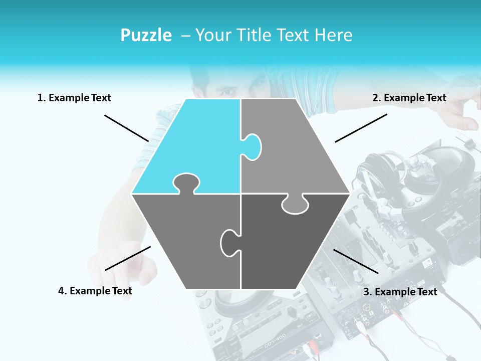 Disc Copy Star PowerPoint Template