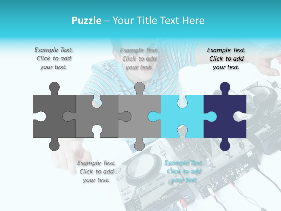 Disc Copy Star PowerPoint Template