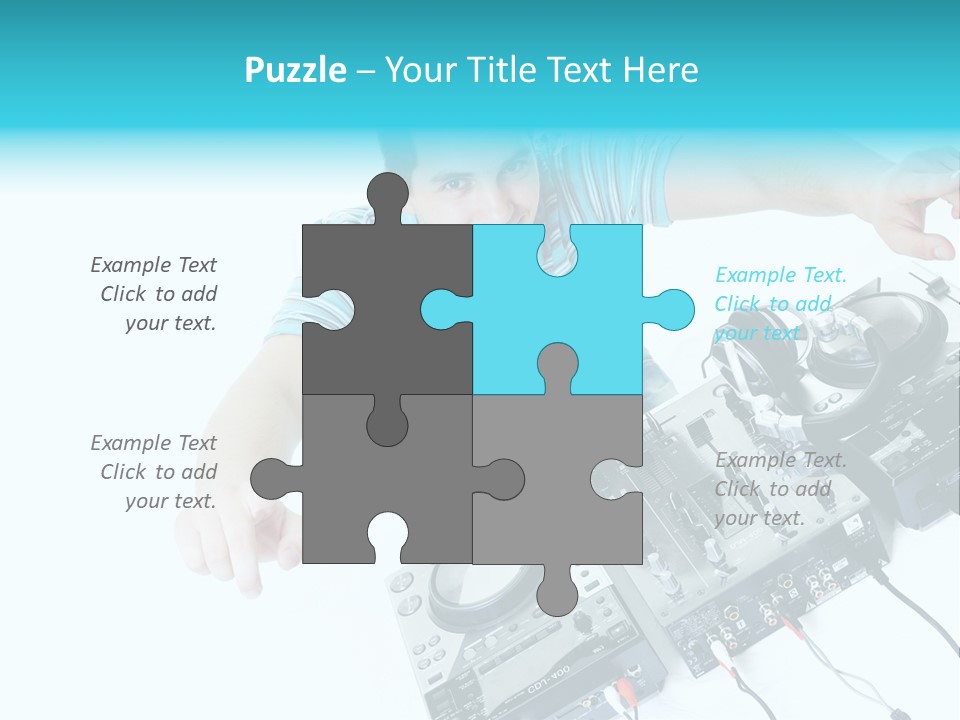 Disc Copy Star PowerPoint Template